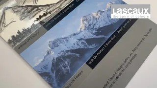 Lascaux UV Protect Spray comes in 3 differnt gloss levels