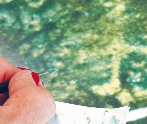 Retuschieren mit Lascaux Farben